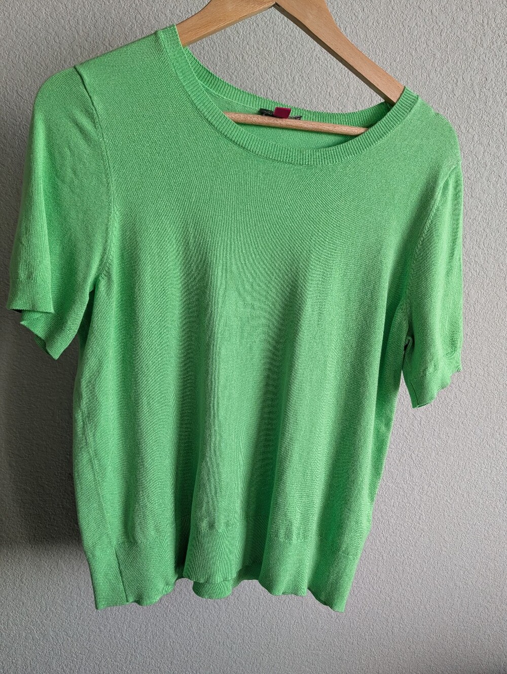 Vince Camuto Mint Green Short-Sleeve Knit Top